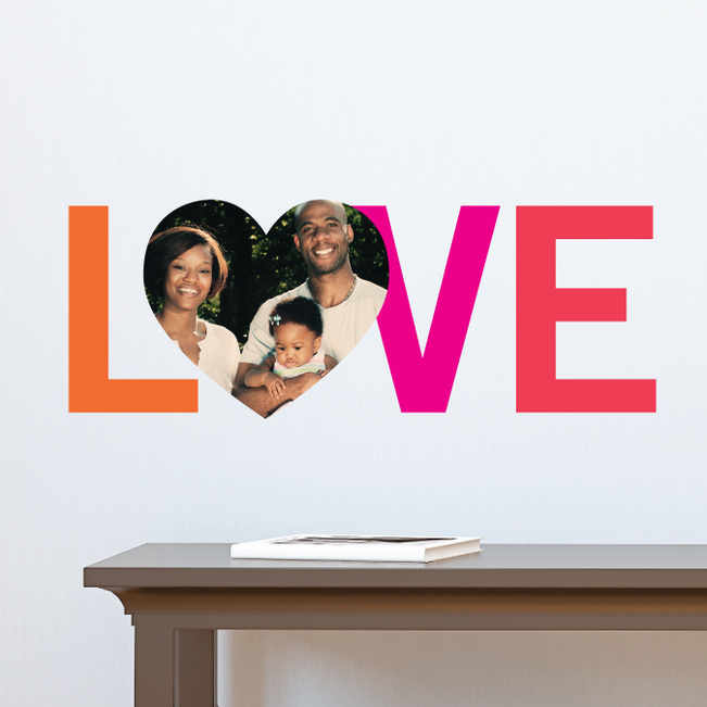 LOVE Simply Photo Wall Decals - Orange