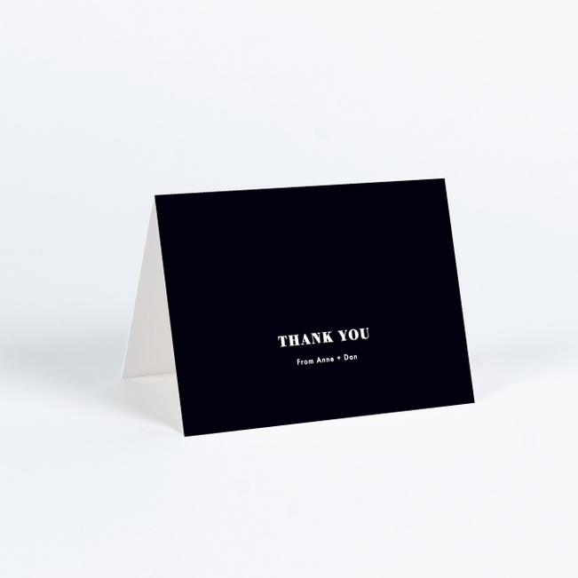 Simply Married Wedding Thank You Cards - White