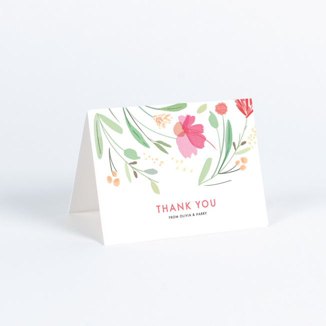 Spring Garden Wedding Thank You Cards - Multi