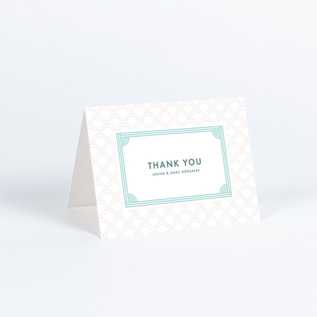 Vogue Imagination Wedding Thank You Cards - Blue