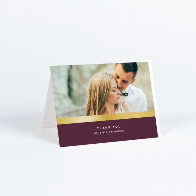 Wedding Frame of Mind Wedding Thank You Cards - Purple