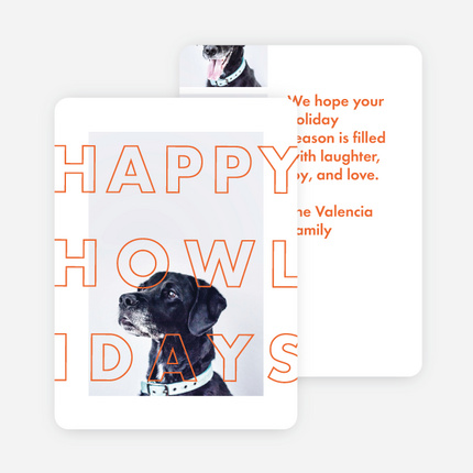 Happy Howlidays - Orange