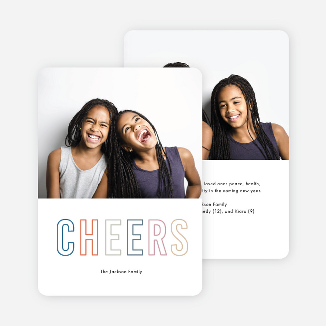 Shades Of Cheer Multi Photo Holiday Cards - Multi