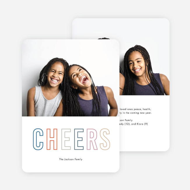 Shades Of Cheer Multi Photo Holiday Cards - Multi