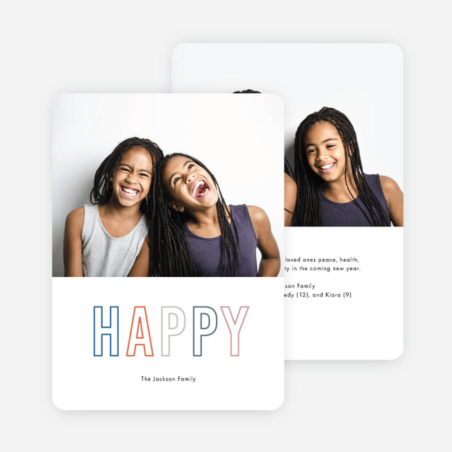 Shades Of Cheer New Year Cards and Invitations - Multi