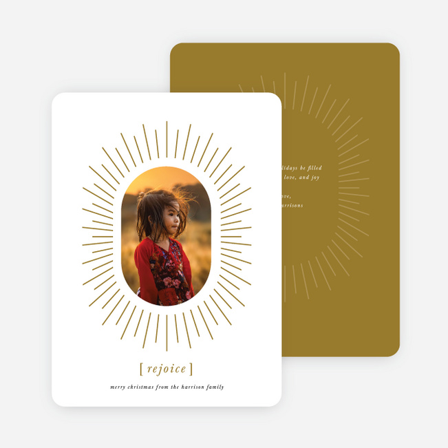 Radiant Rejoice Christmas Cards - Yellow