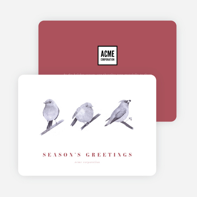 Three Wise Birds Business and Corporate Holiday Cards Paper Culture
