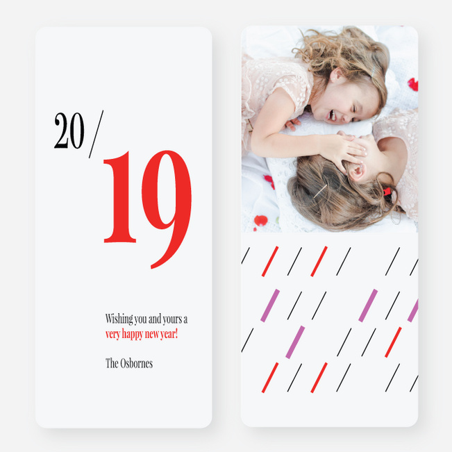 Big Year New Year Cards - Red