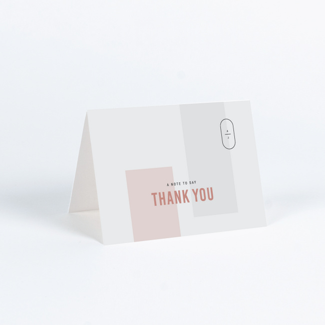 Artisanal Details Wedding Thank You Cards - Pink