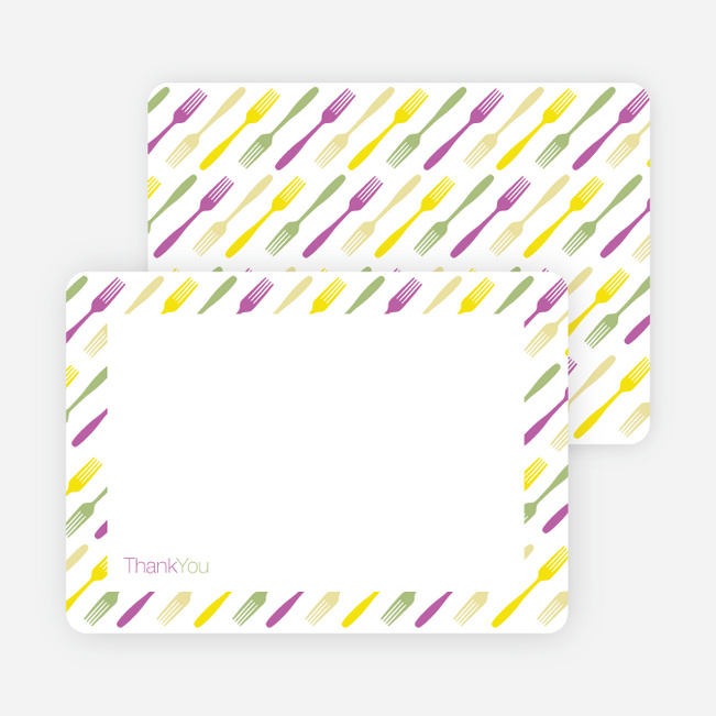 Notecards for the ‘Forks Forks Forks’ cards. - Purple