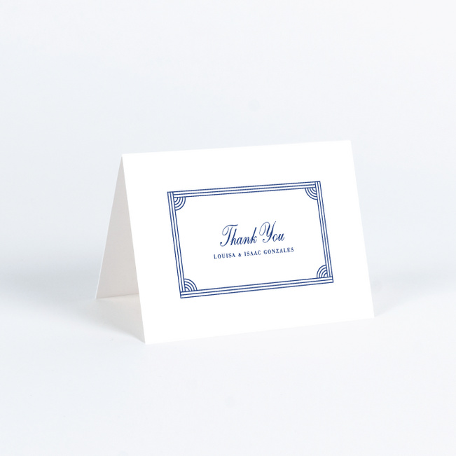 Vogue Imagination Wedding Thank You Cards - Blue