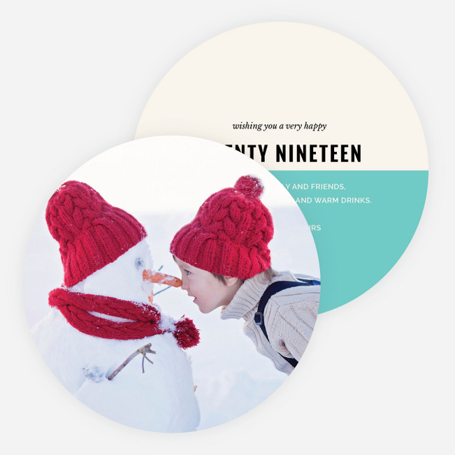 All Photo New Year Cards - Blue