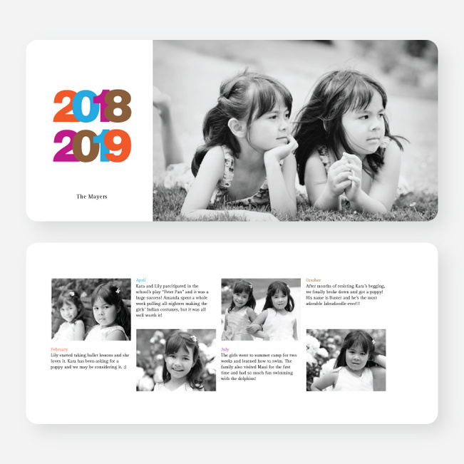 Color New Year’s Photo Cards - Multi