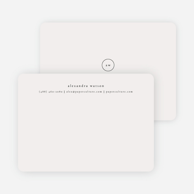 Simple & Elegant Stationery - Black