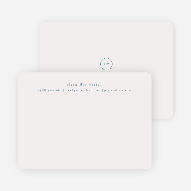 Simple & Elegant Stationery - Blue