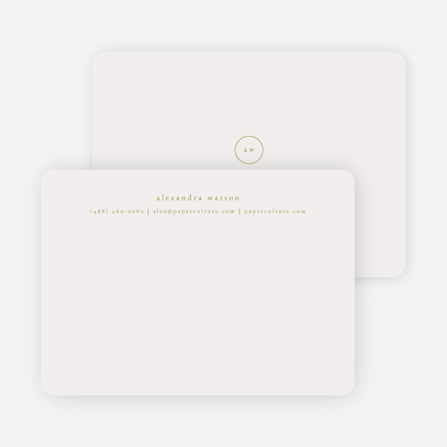 Simple & Elegant Stationery - Green