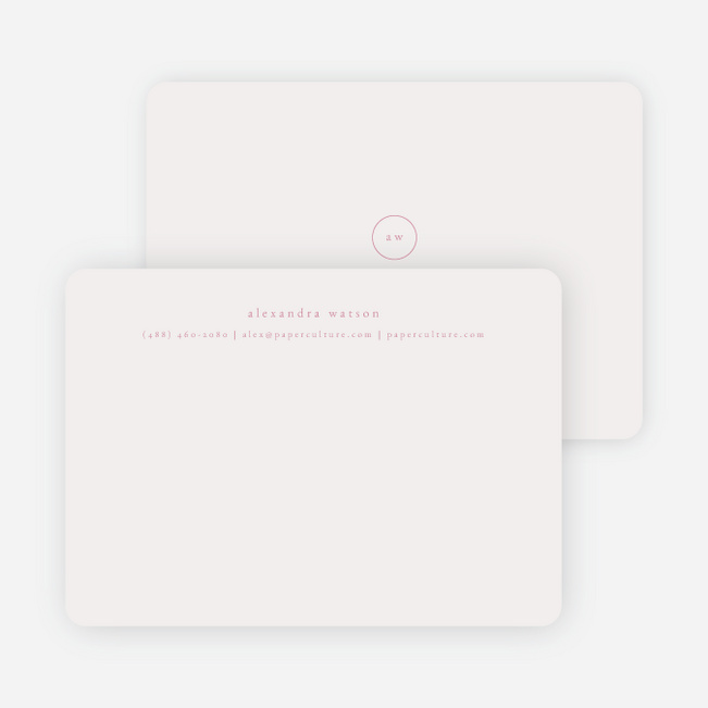 Simple & Elegant Stationery - Purple