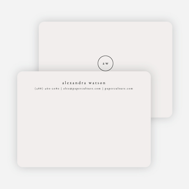 Simple & Elegant Stationery - Black