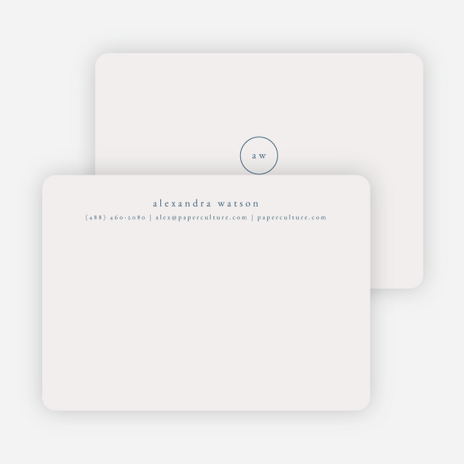 Simple & Elegant Stationery - Blue