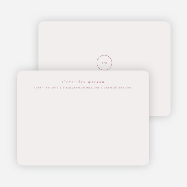 Simple & Elegant Stationery - Purple