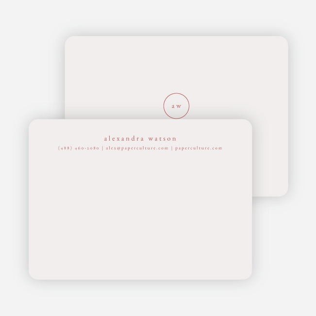 Simple & Elegant Stationery - Red