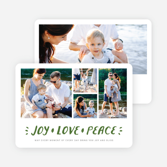 Three Wishes Holiday Cards - Green