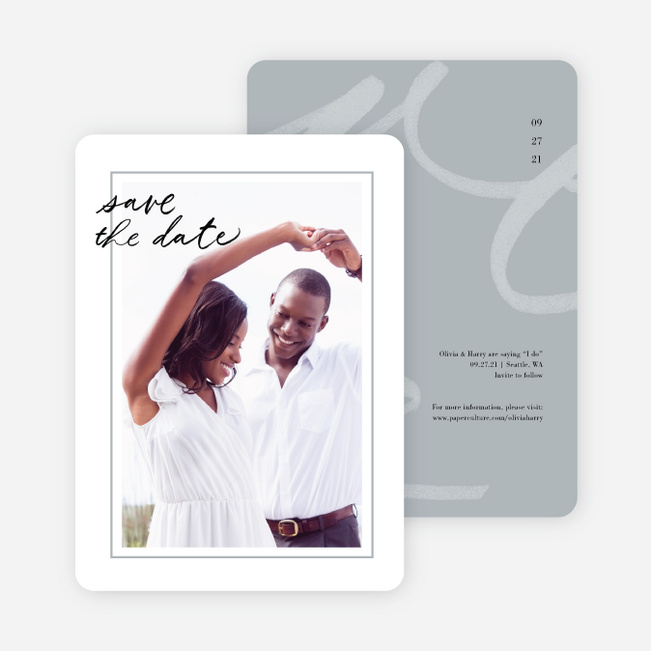 Signature Style Wedding Invitations - Gray