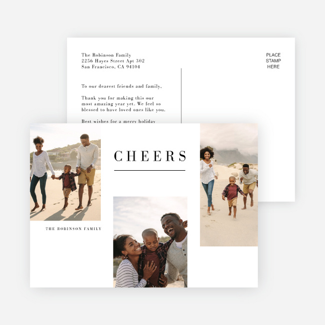 Best Moments Photo Holiday Cards - White