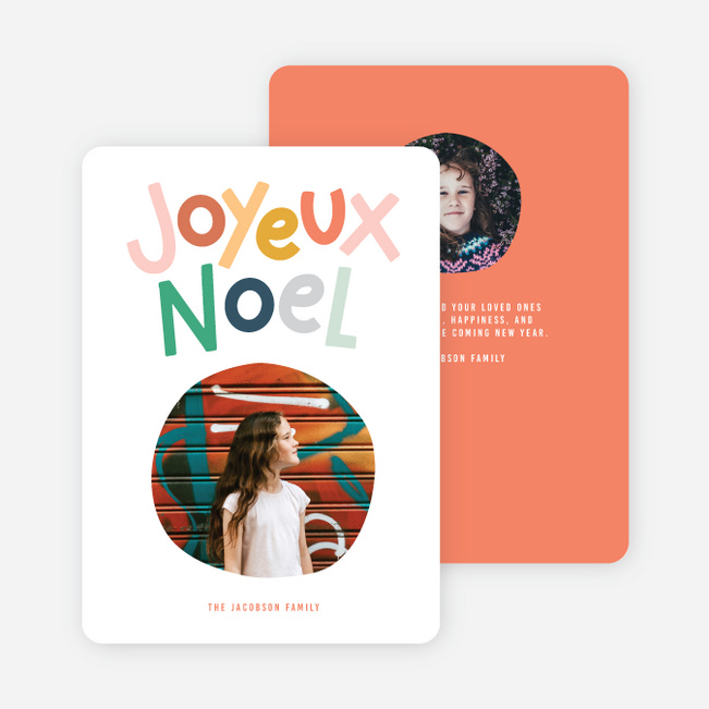 Joyeux Noel Christmas Cards - Multi