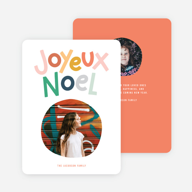 Joyeux Noel Christmas Cards - Multi