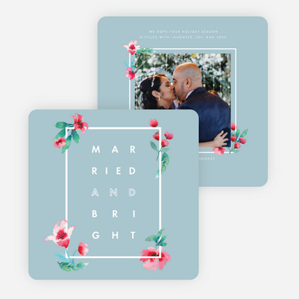 Married Flowering Frame - Blue