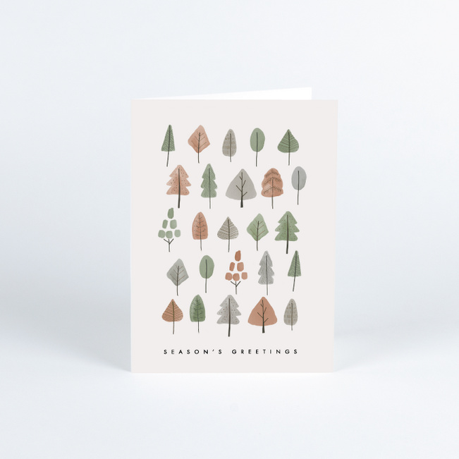 Woodsy Friends Company Holiday Cards - Multi