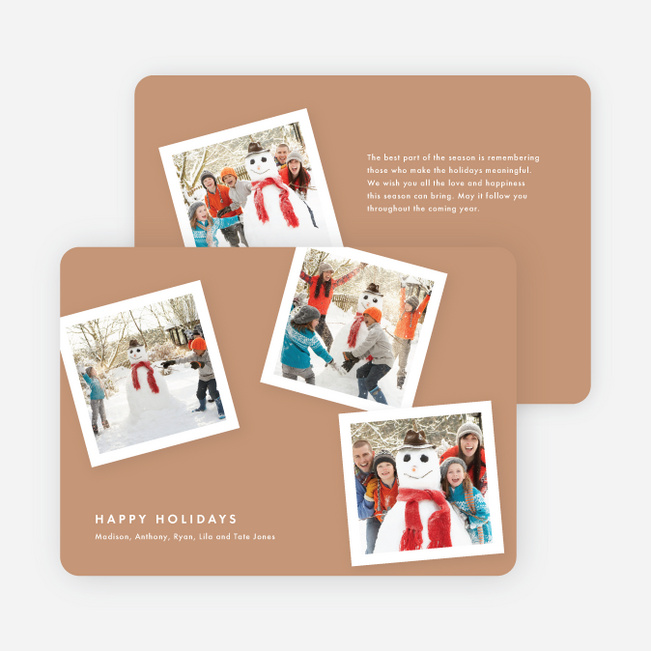 Classic Collection Holiday Photo Cards - Champagne