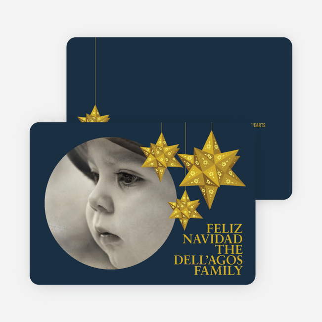 Feliz Navidad Photo Cards - Gold