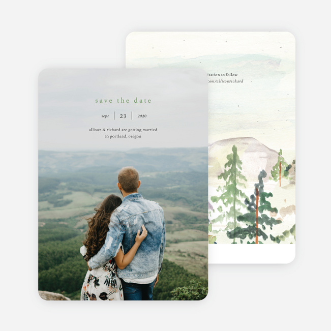 Tahoe Inspired Save the Date Cards - Multi