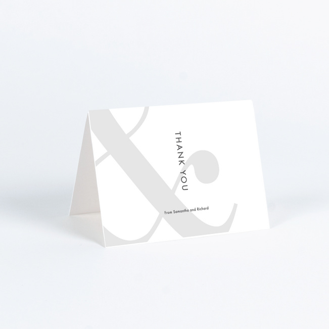 Always Together Wedding Thank You Cards - Gray