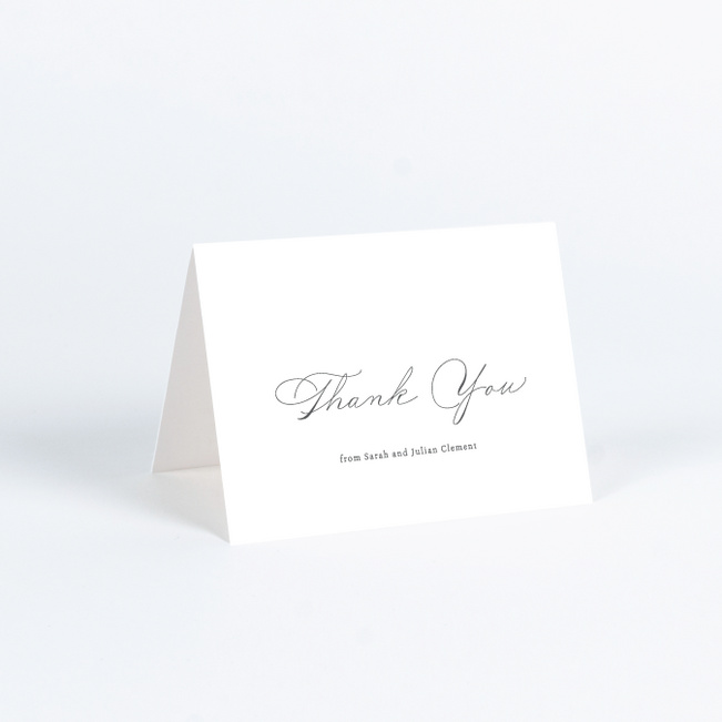 A Classy Affair Wedding Thank You Cards - Gray