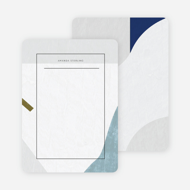 Moving Shapes Wedding Thank You Cards - Multi