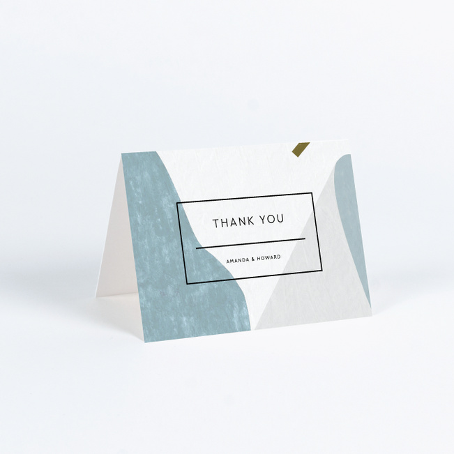 Moving Shapes Wedding Thank You Cards - Multi