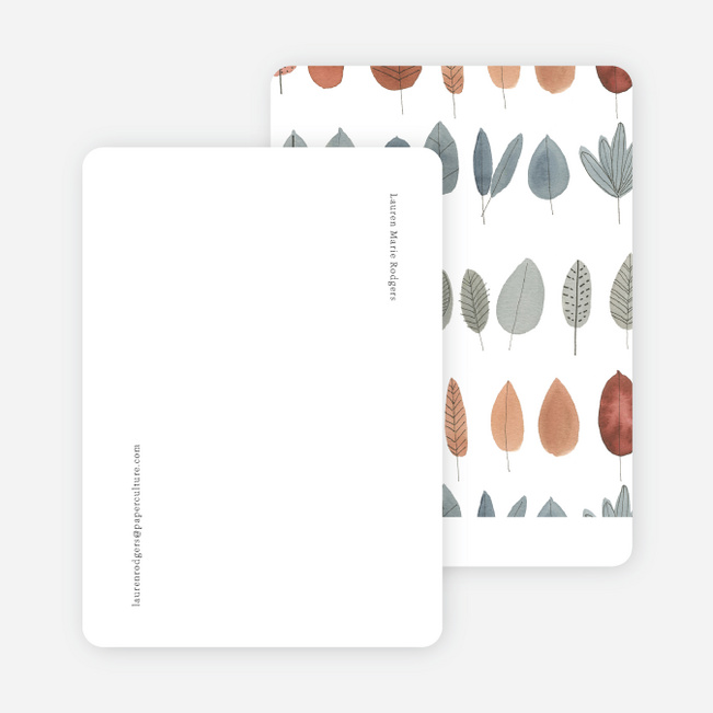 Autumn Details Wedding Thank You Cards - Multi