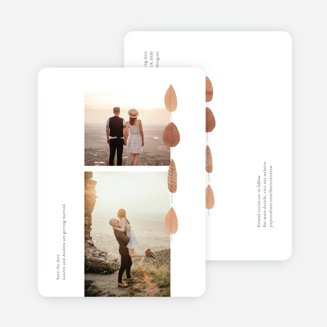 Autumn Details Save the Date Cards - Multi