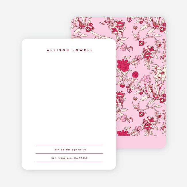 Summer of Love Wedding Thank You Cards - Pink