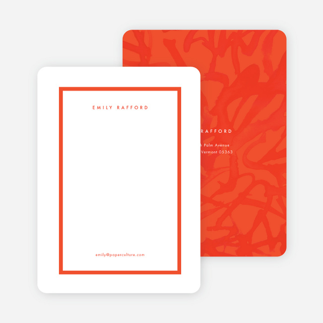 Expressive Joy Wedding Thank You Cards - Red