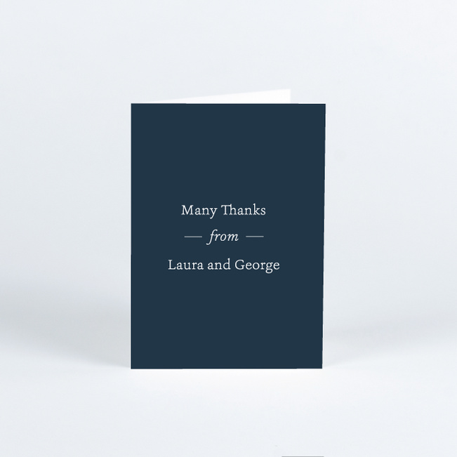 Story Beginnings Wedding Thank You Cards - Blue