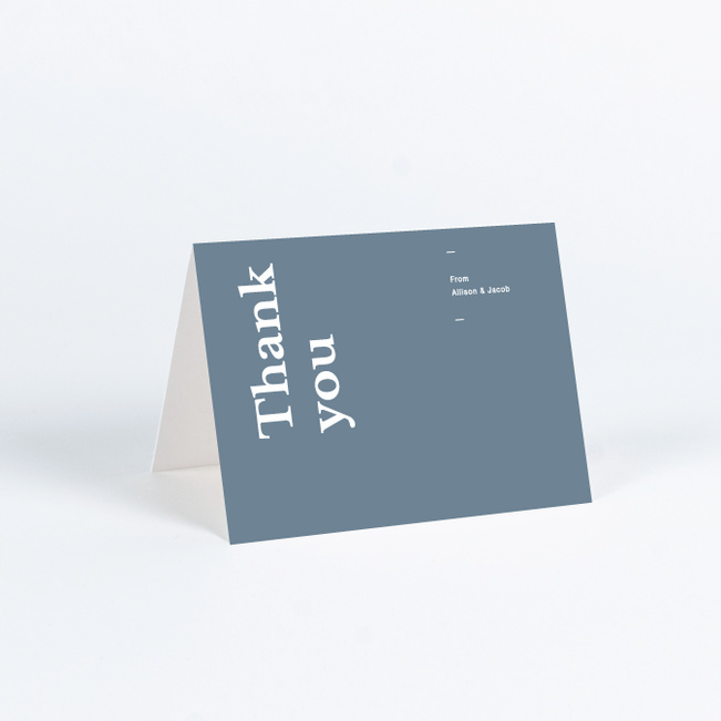 Novel Idea Wedding Thank You Cards - Blue