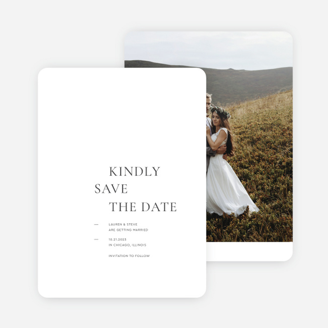 Marvelous Moment Save the Date Cards - White