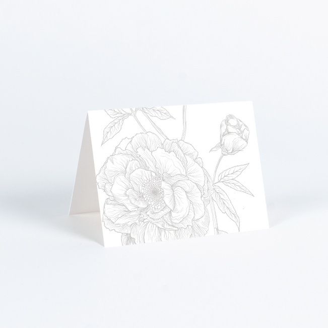Vintage Inspired Wedding Thank You Cards - White