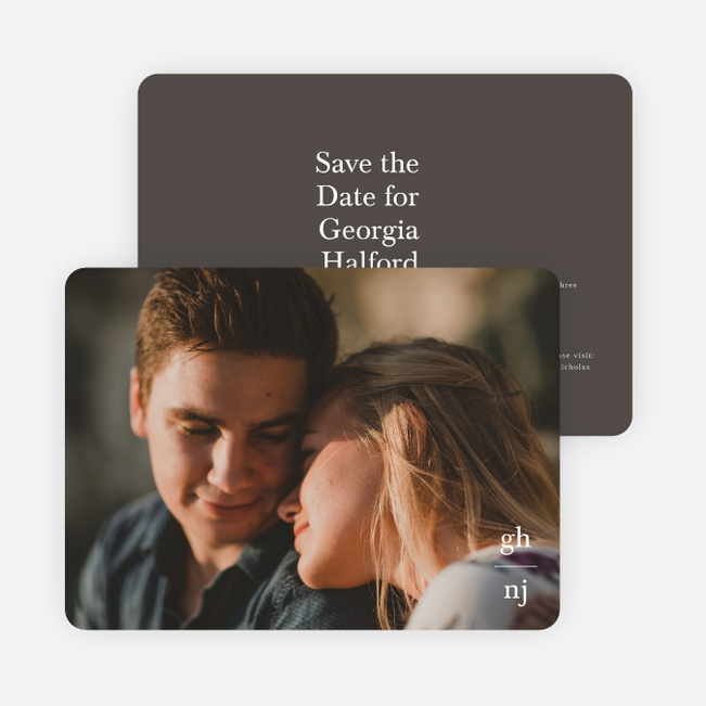 All is Clear Save the Date Cards - Beige