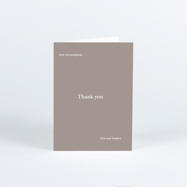 All Together Now Wedding Thank You Cards - Brown