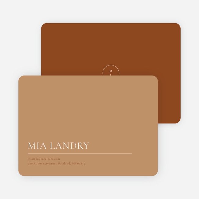 Artisanal Vibes Wedding Thank You Cards - Brown